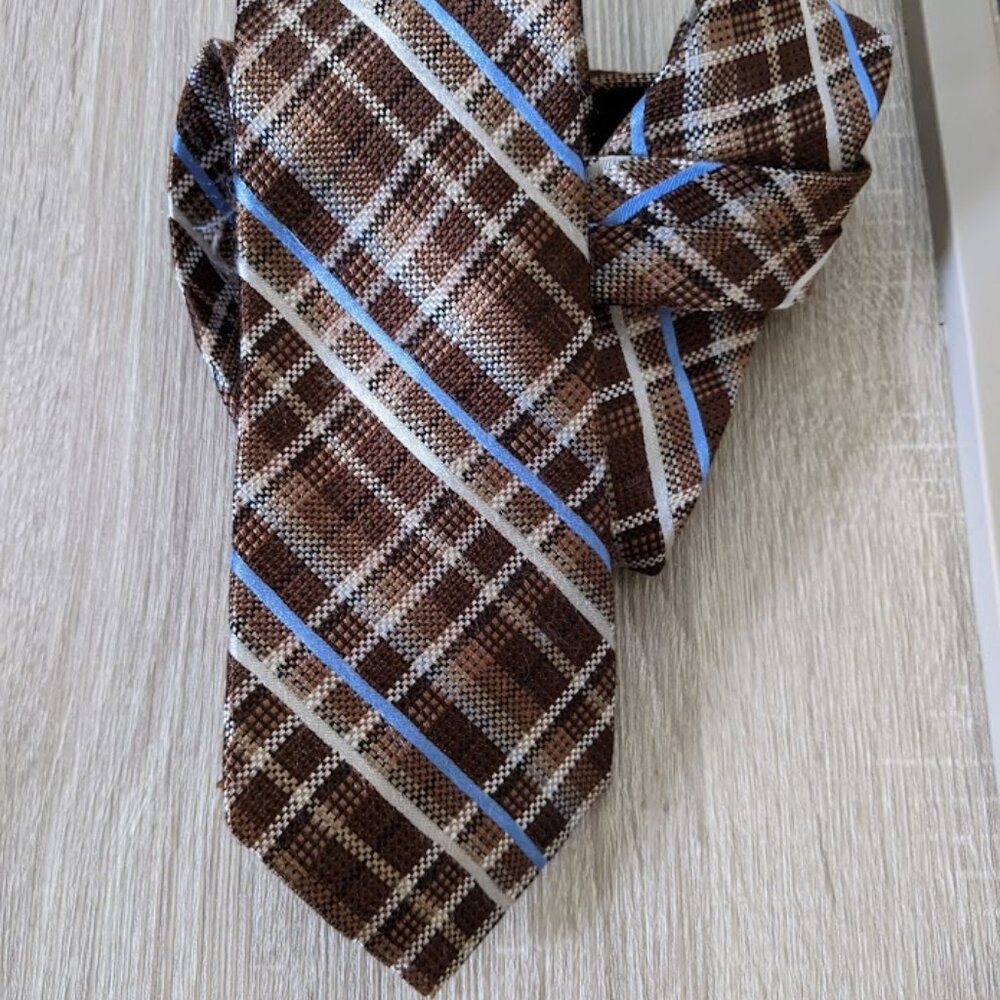 Cremieux 3.5" Necktie - Brown/Blue
